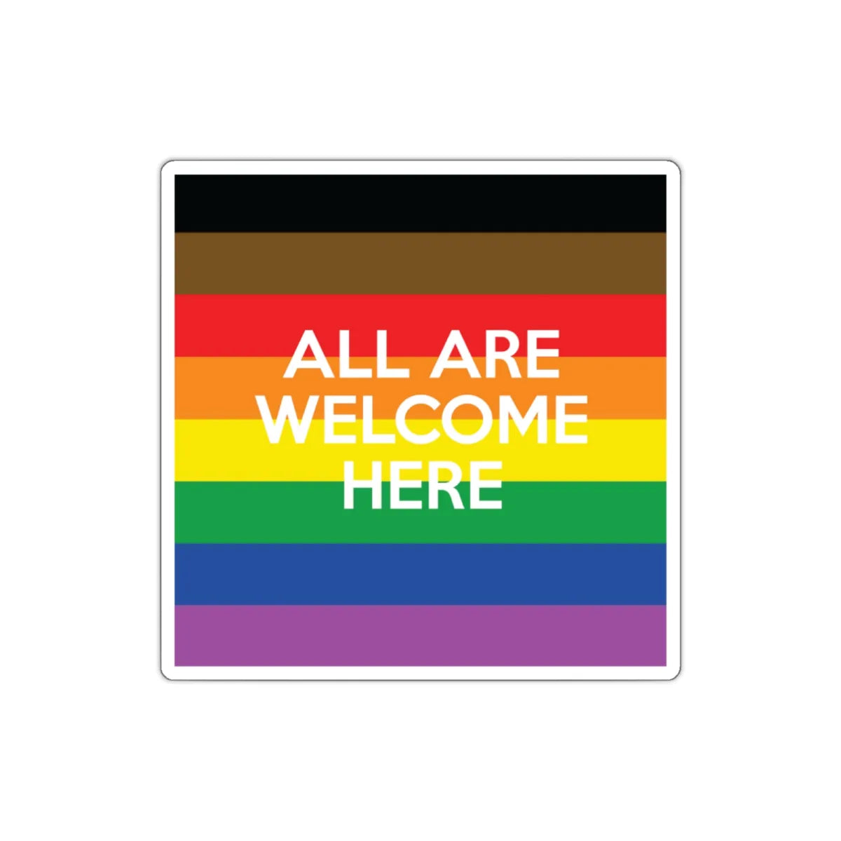 All Are Welcome Here Sticker - Resistance Nation