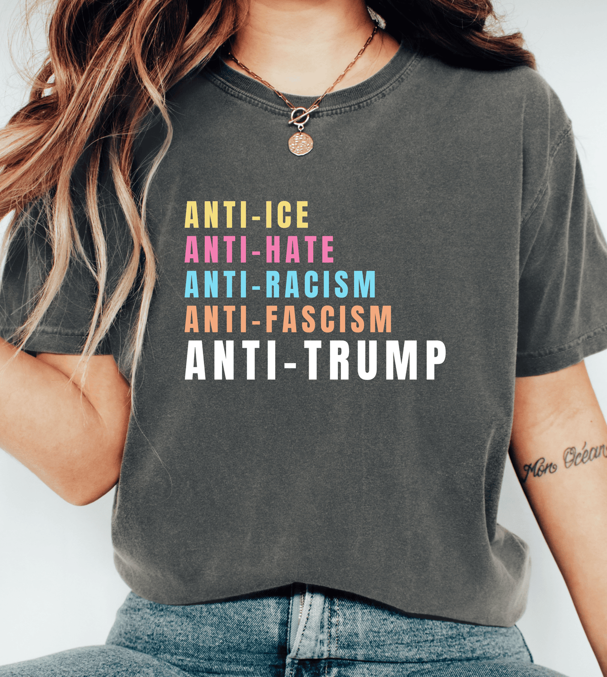 Anti-ICE Anti-Hate Anti-Racism Anti-Fascism Anti-Trump Shirt