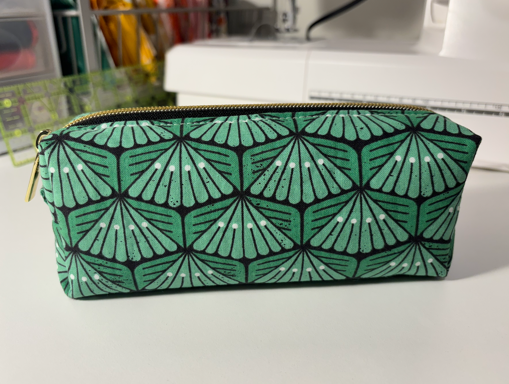 Small Boxy Pencil Case or Travel Pouch