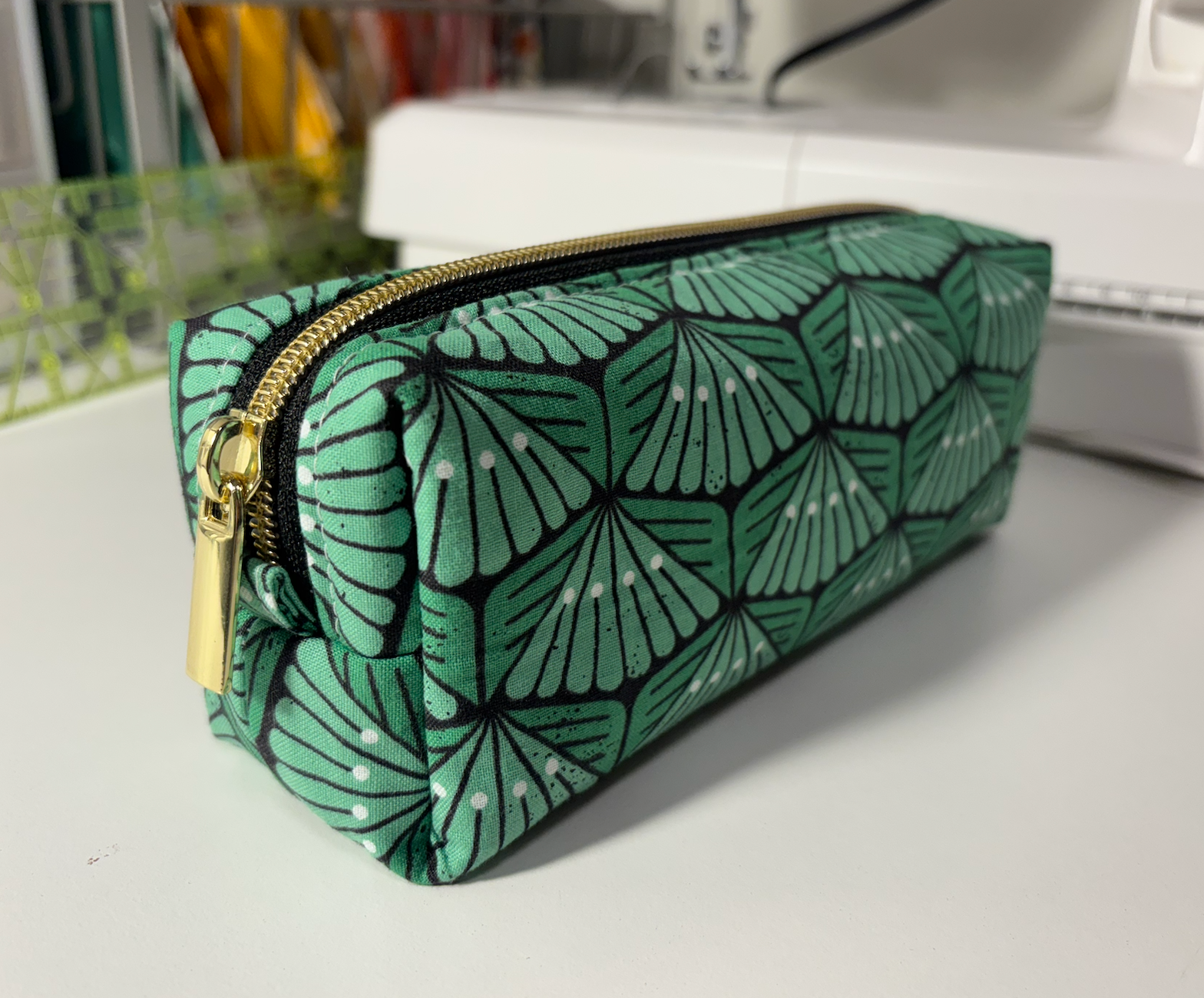 Small Boxy Pencil Case or Travel Pouch
