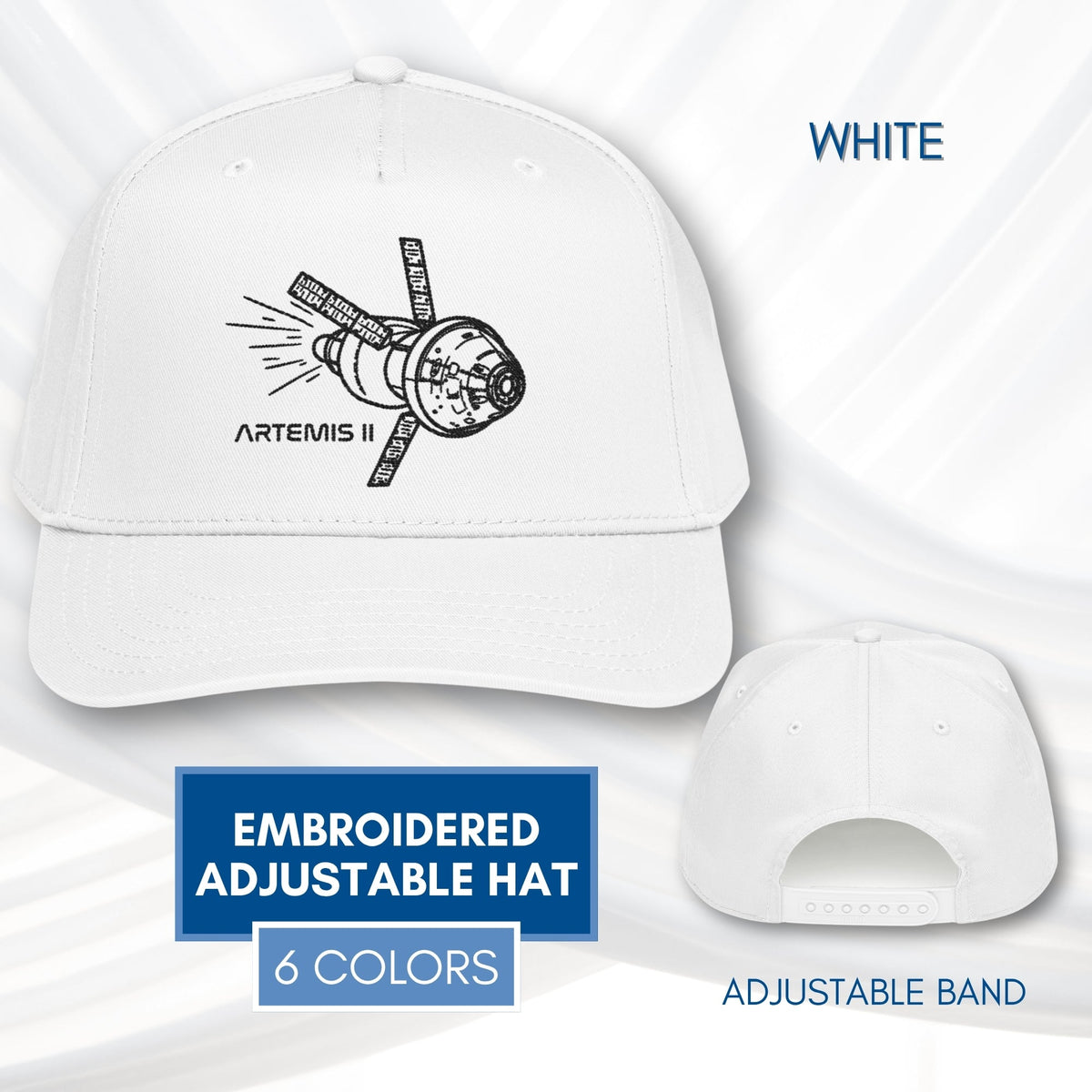artemis-ii-2-embroidered-adjustable-baseball-hat-hand-drawn-art-space-nasa-inspired