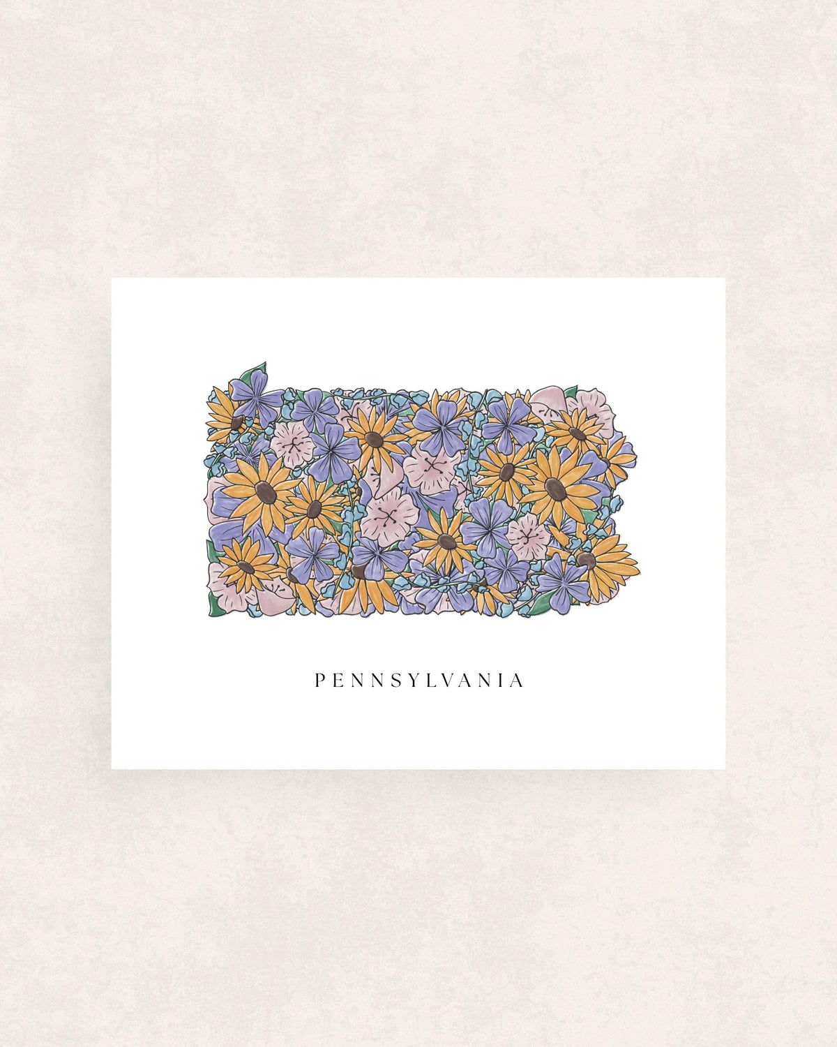 State Flowers Print