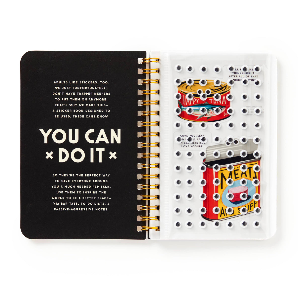 Brass Monkey You Can Do It Googly Sticker Book