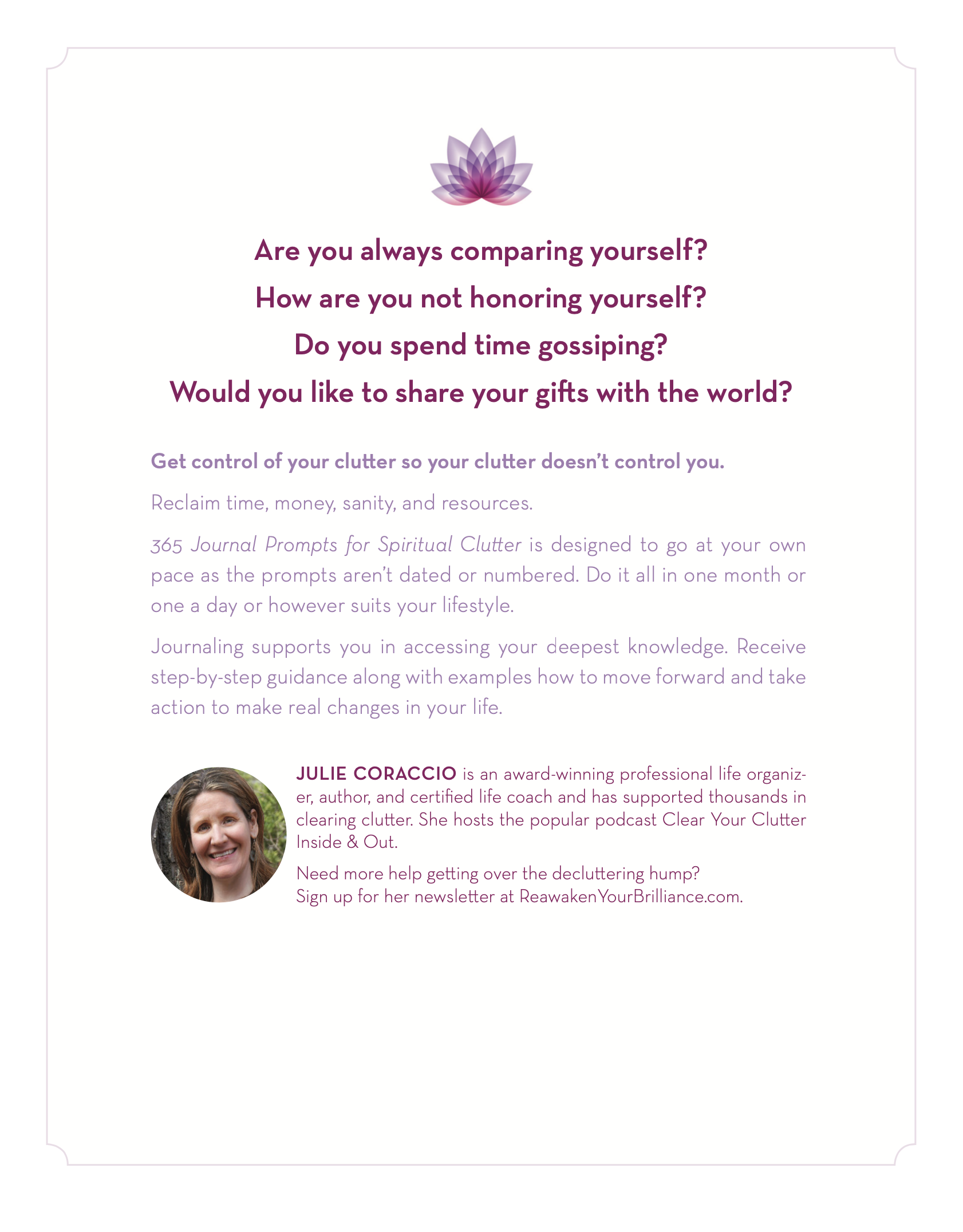 Spiritual Clarity Journal – Clear Spiritual Clutter & Deepen Your Inner Peace