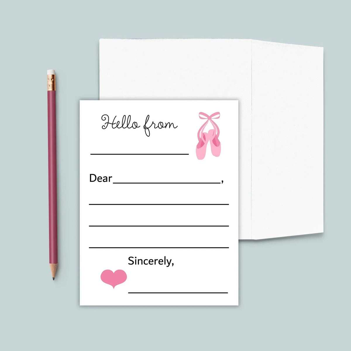 Ballet - Lined Note Cards - The Note House