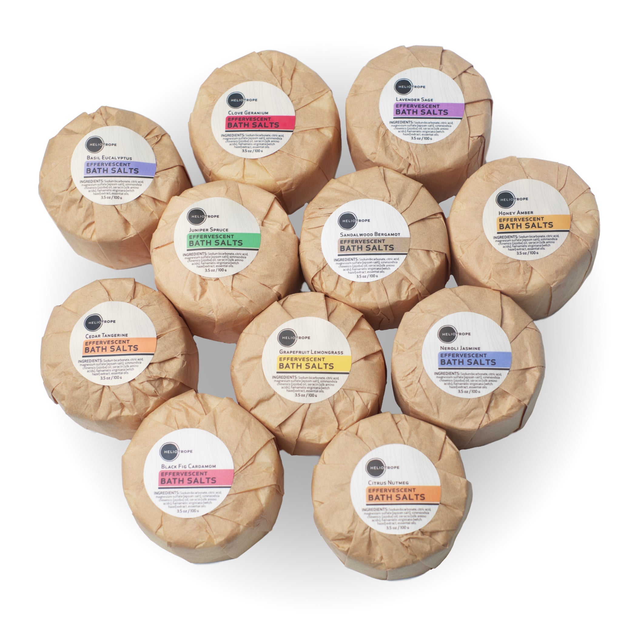 Effervescent Bath Salts w/Jojoba & Silk Proteins fizzy bath bombs