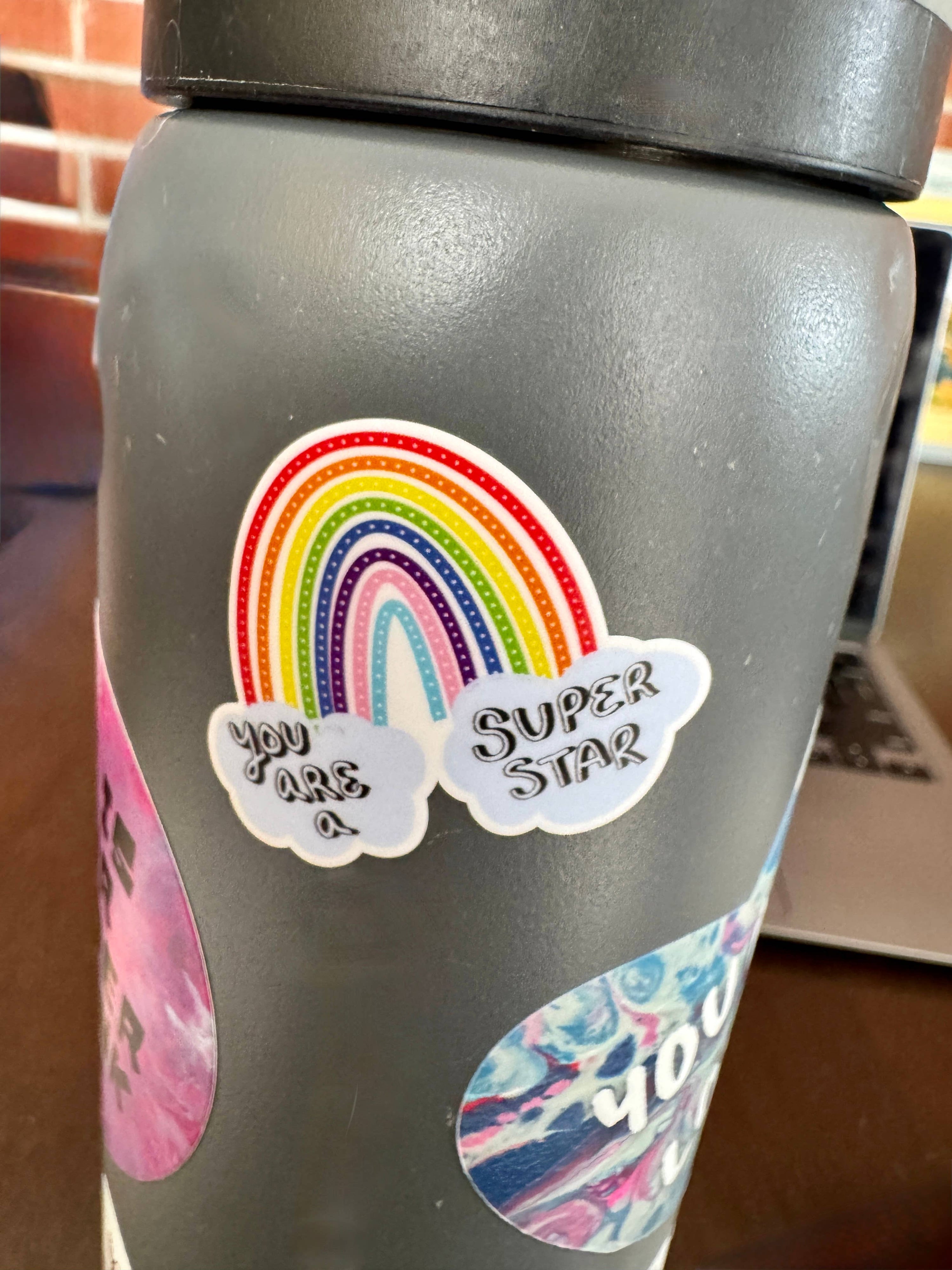 Positive Affirmation Sticker Sheet | Waterproof Vinyl Mental Health Stickers