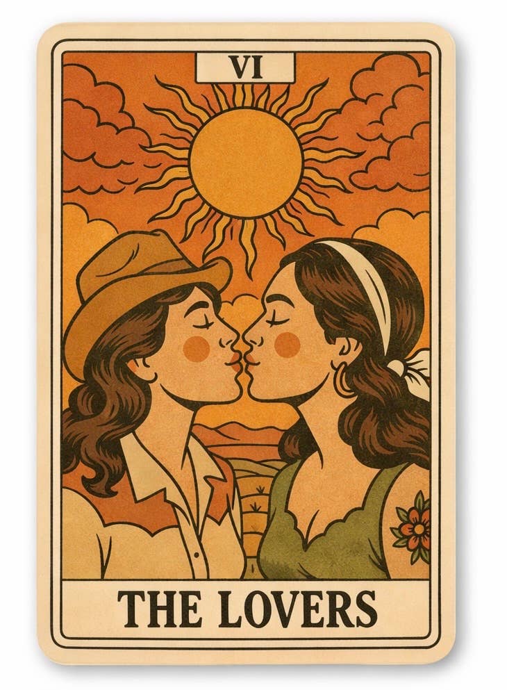 Tarot card titled &