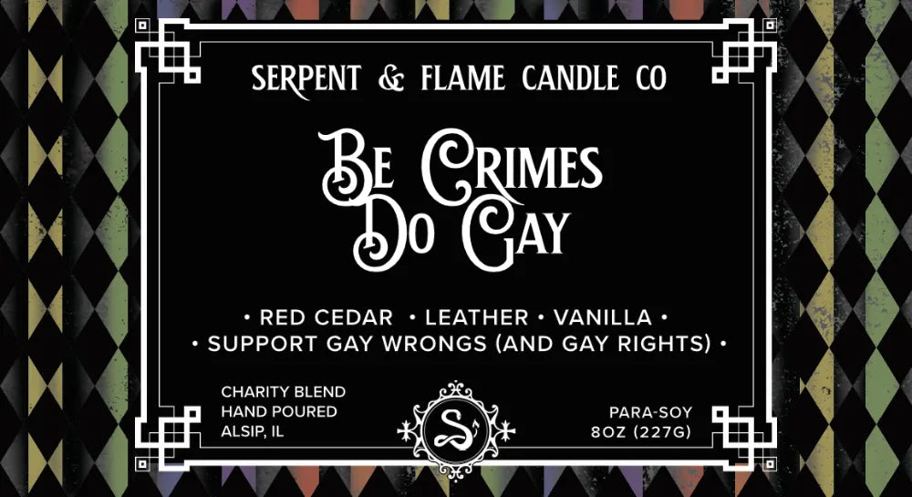Be Crimes Do Gay 8oz Candle