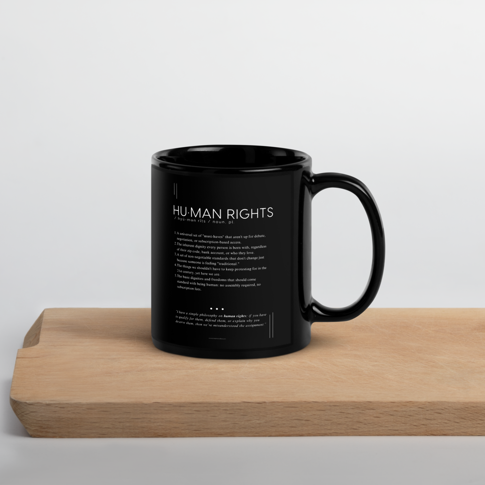 Coffee Mug (11oz) - Human Rights - Defined: Terms for Our Time (Black or White)