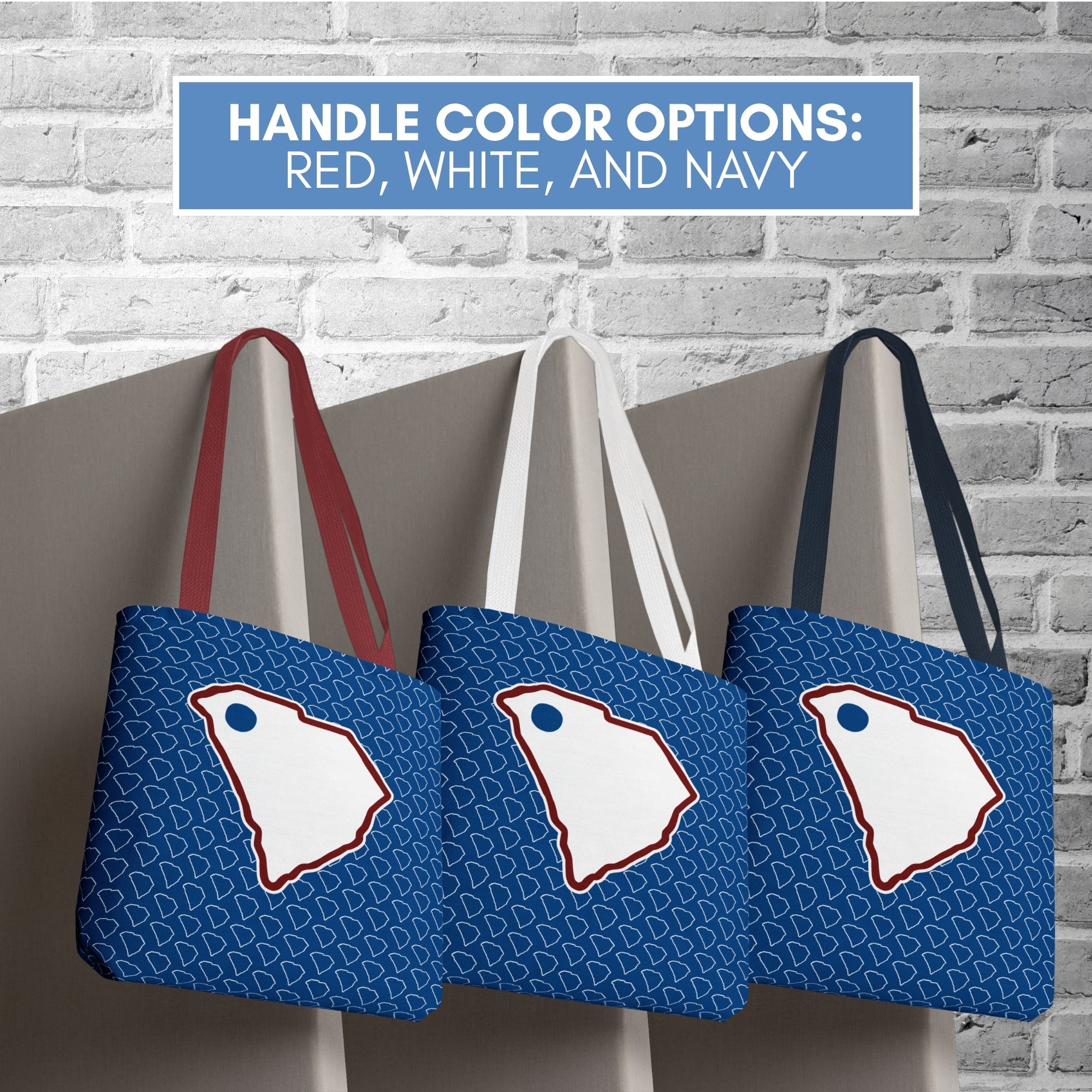 blue-dot-red-state-personalized-tote-bag-custom-location-democratic-reusable-bag-activist-gift-liberal-tote-progressive-carry-all-handle-color-options