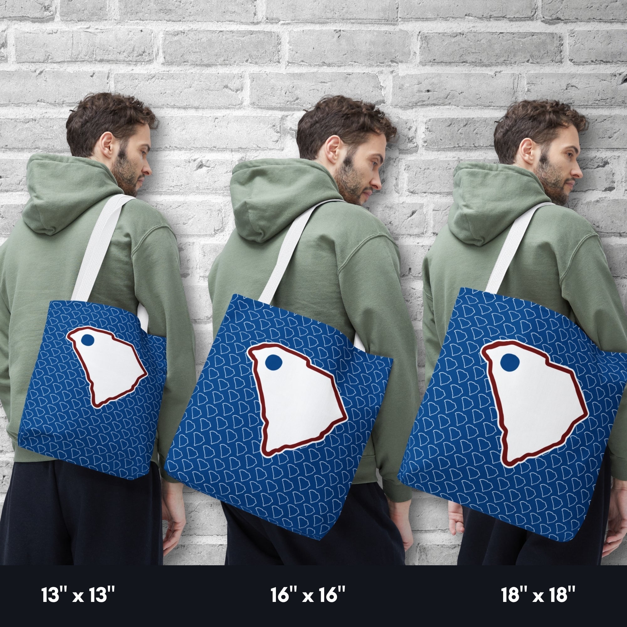 blue-dot-red-state-personalized-tote-bag-custom-location-democratic-reusable-bag-activist-gift-liberal-tote-progressive-carry-all-size-options