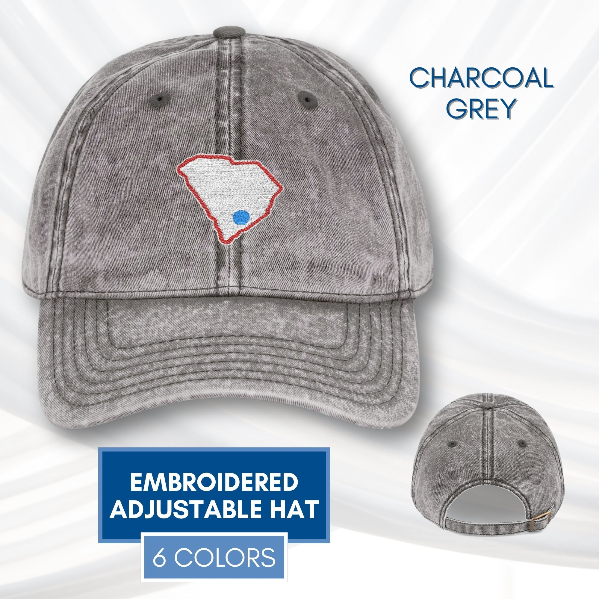 blue-dot-red-state-vintage-embroidered-dad-hats-progressive-baseball-cap-democratic-apparel-personalized-custom-charcoal-grey