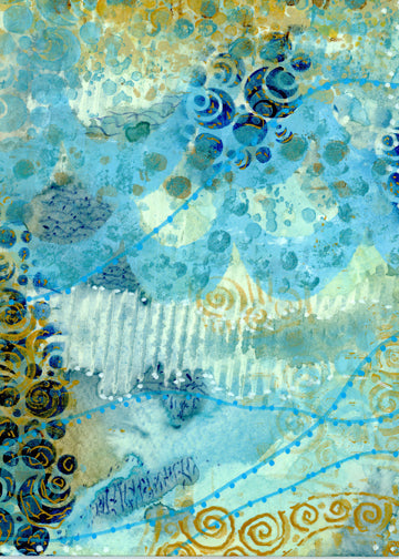 Blue Ocean I Abstract Giclee&