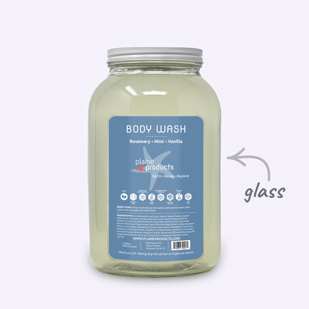 Nourishing Body Wash with Aloe Vera and Vitamin E for Skin Hydration