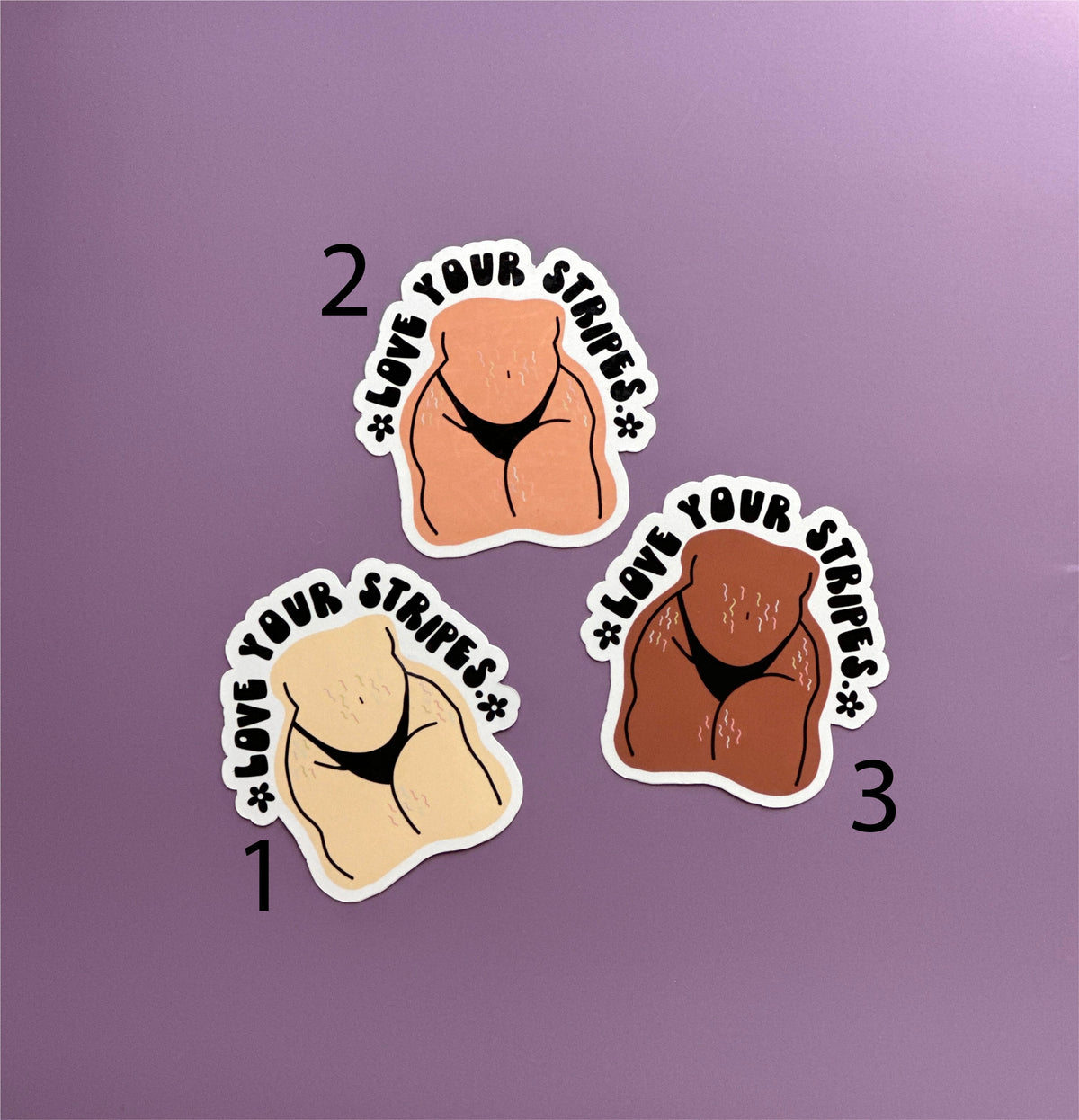 Self Love Stretch Mark Sticker