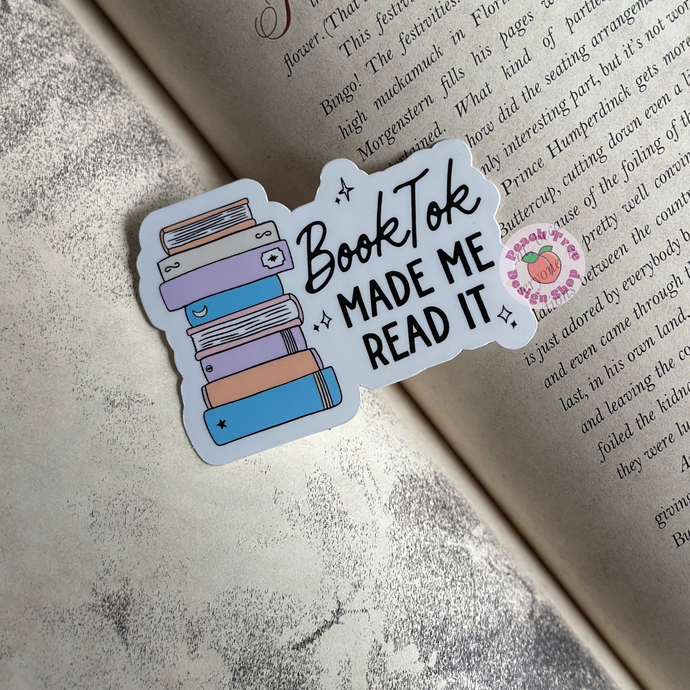 BookTok Made Me Read It Sticker