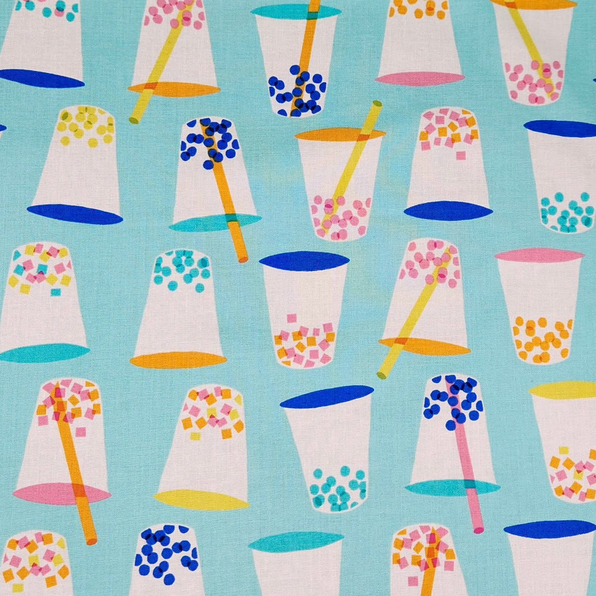 100% Cotton Napkins - Set of 2 - Bubble Tea