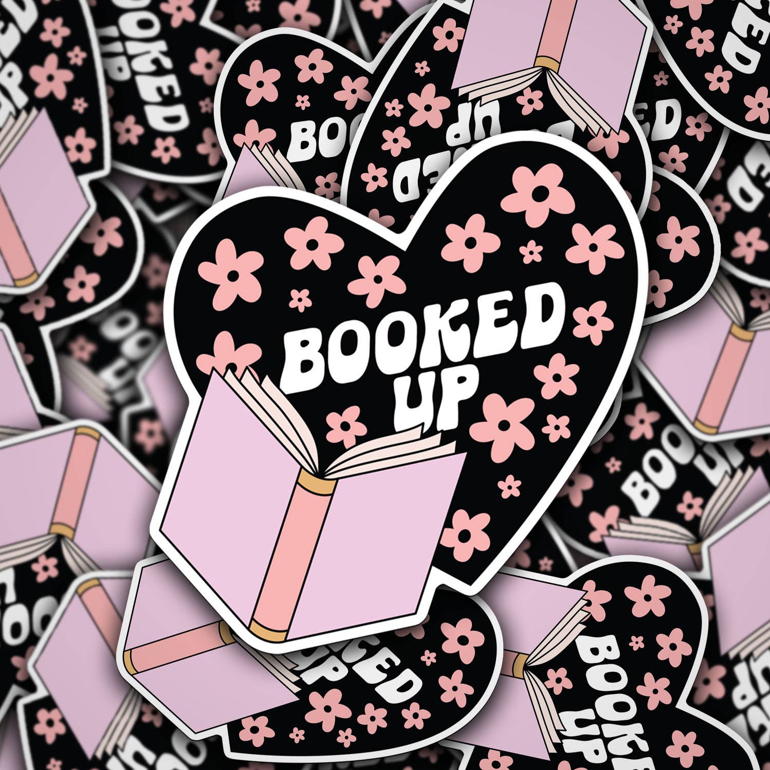 Booked Up Heart Decal