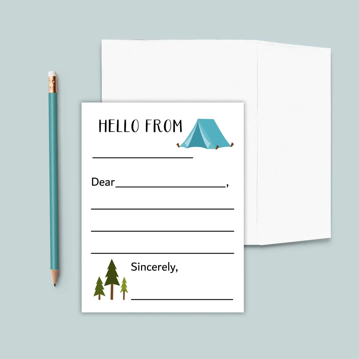 Camp - Lined Note Cards - The Note House