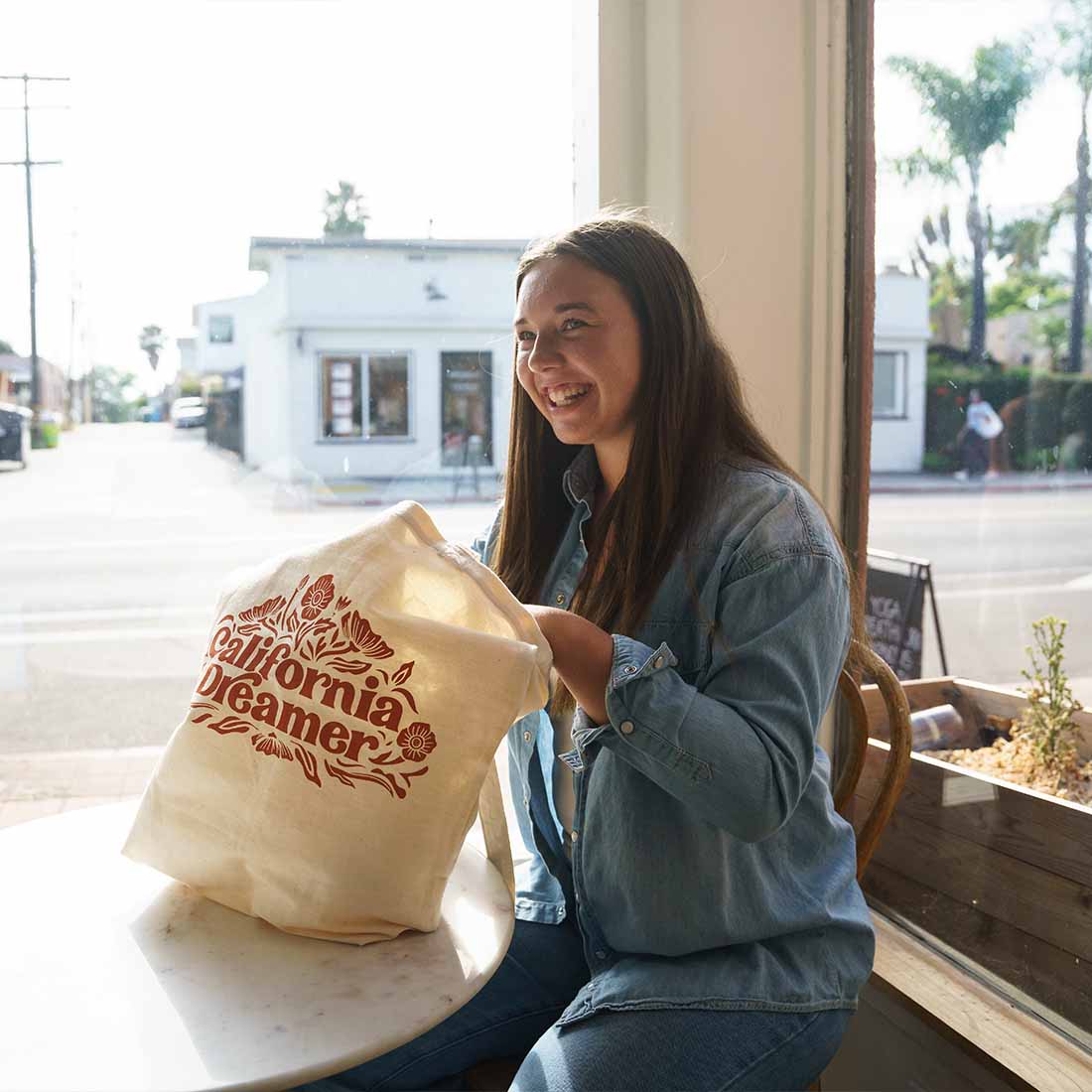 Canvas Tote - California Dreamer - Malia Designs
