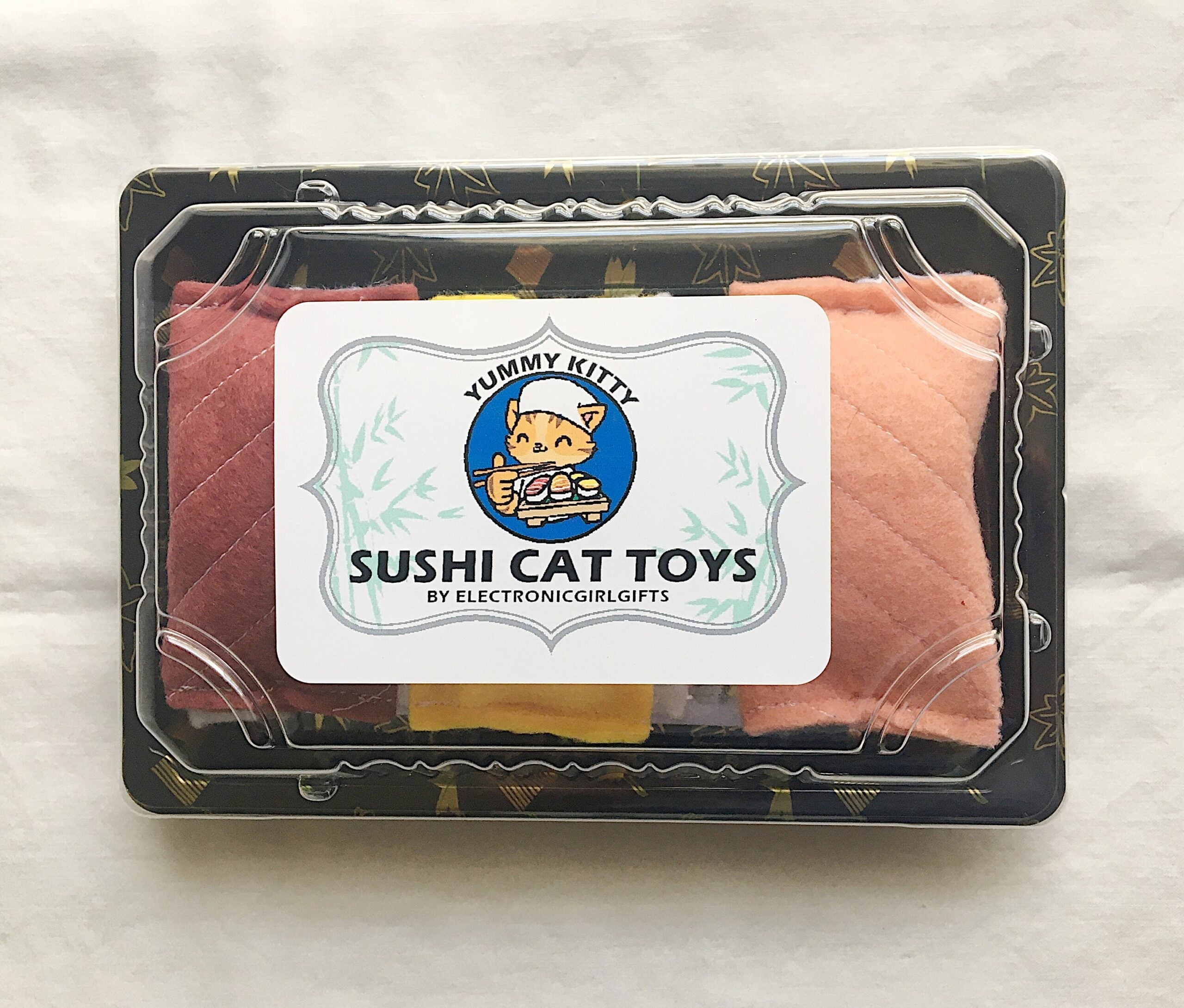 Sushi Cat Toys 6pk (Cali/Spicy Rolls)