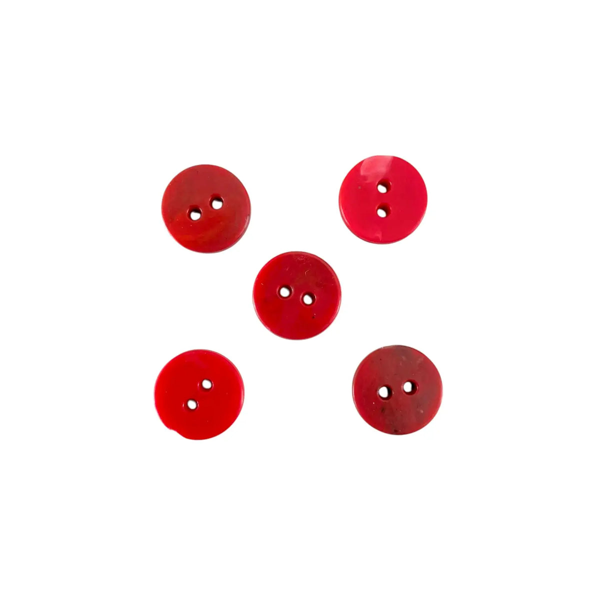 Little Recycled Plastic Buttons - Red