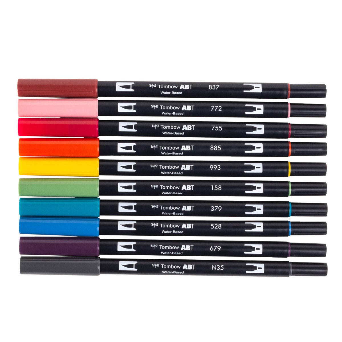 Dual Brush Pen Art Markers 10-Pack, Nineties