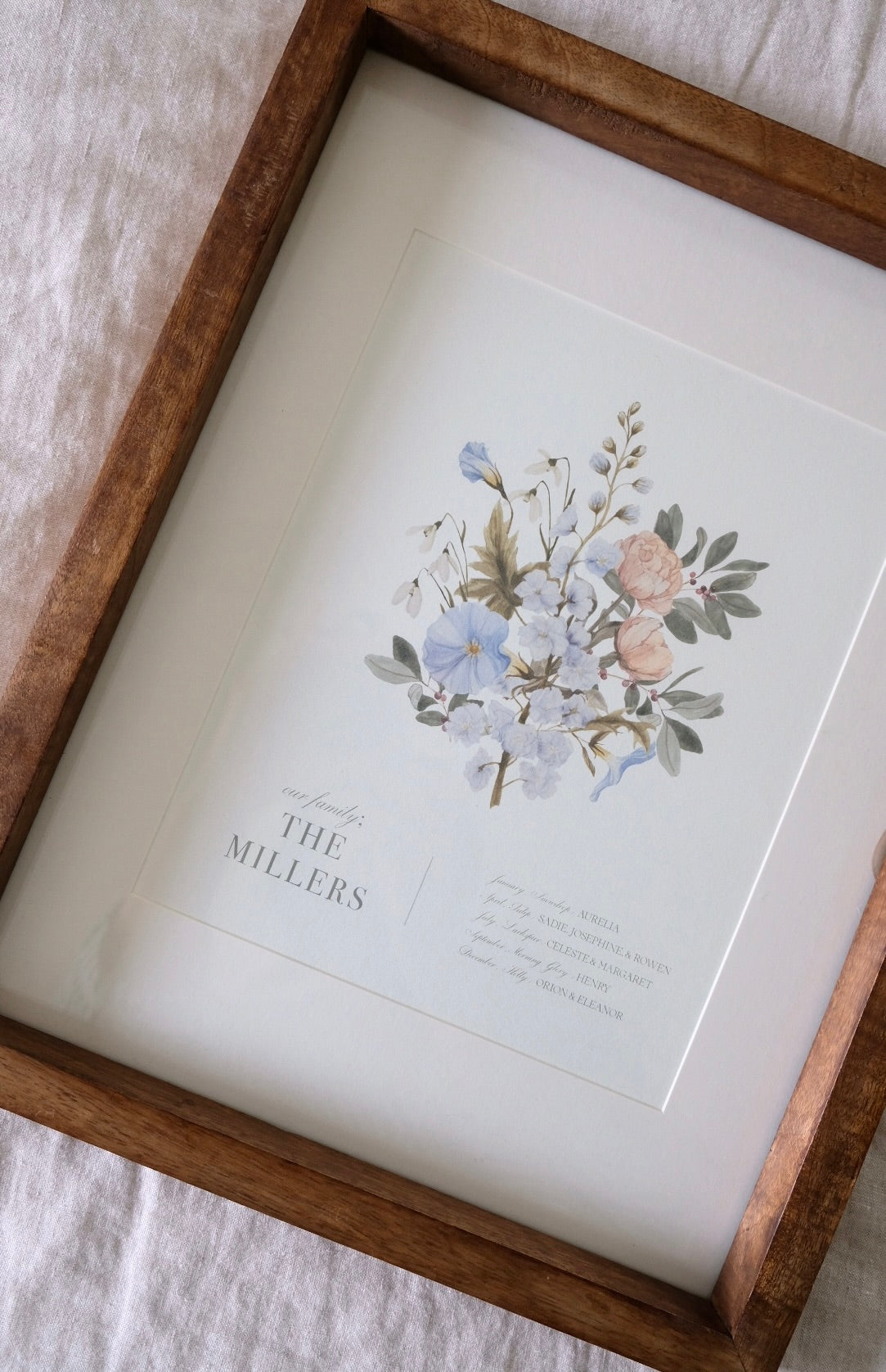 Birth Flower Bouquet (Custom Art Print)