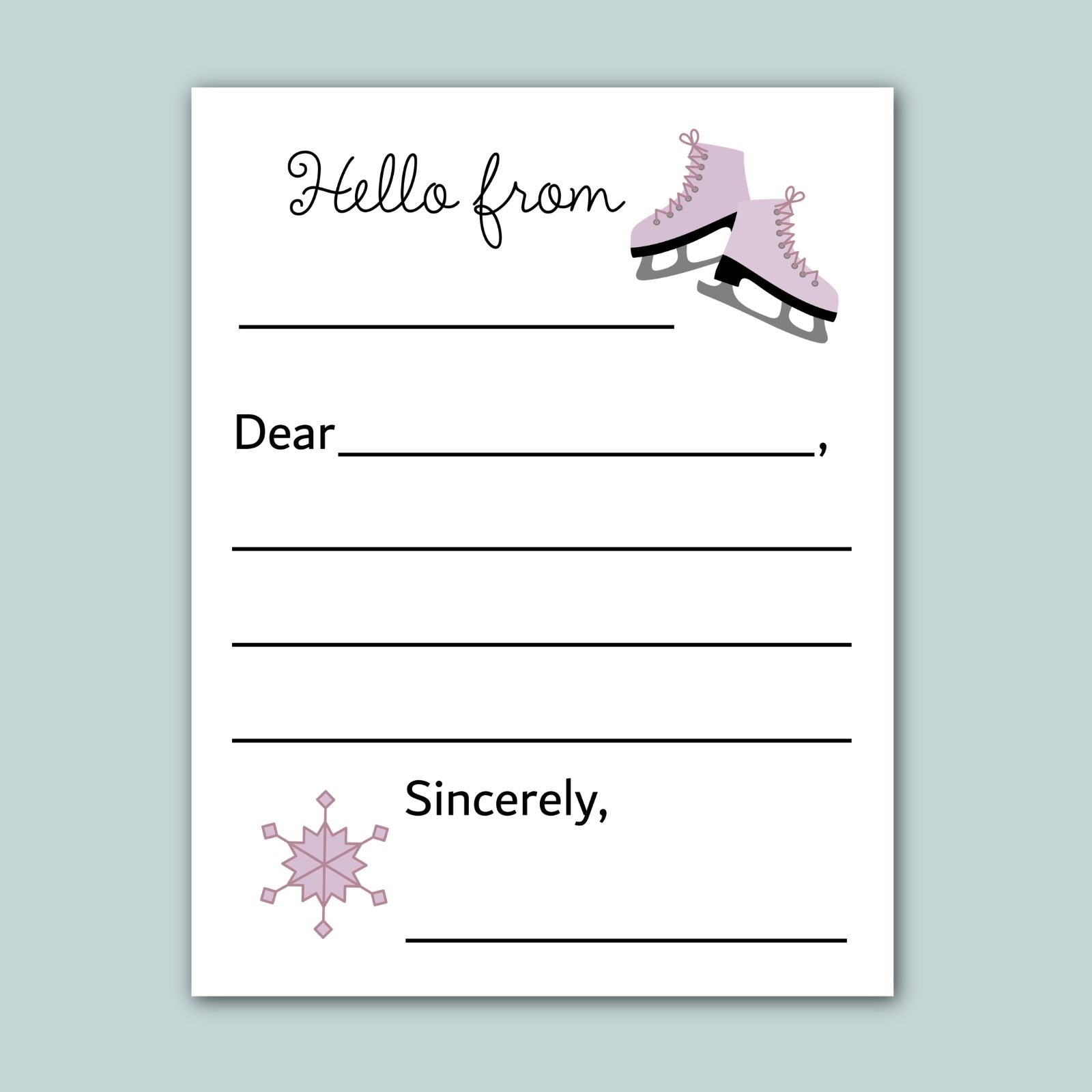 a letterhead with a blank space for a recipient&