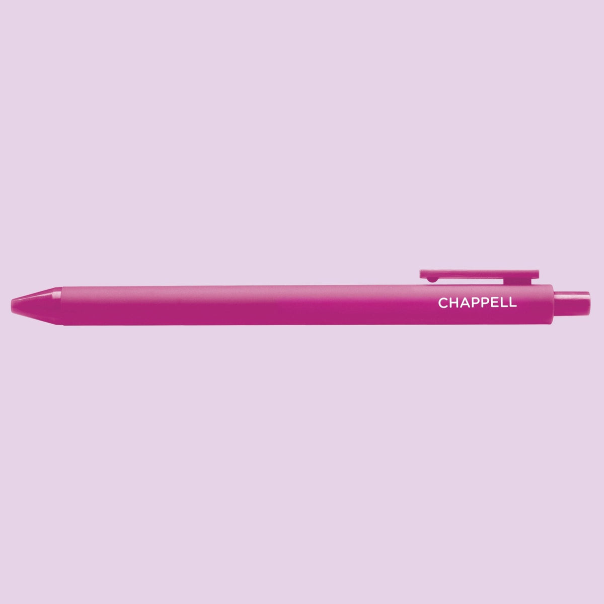 Pink pen with &