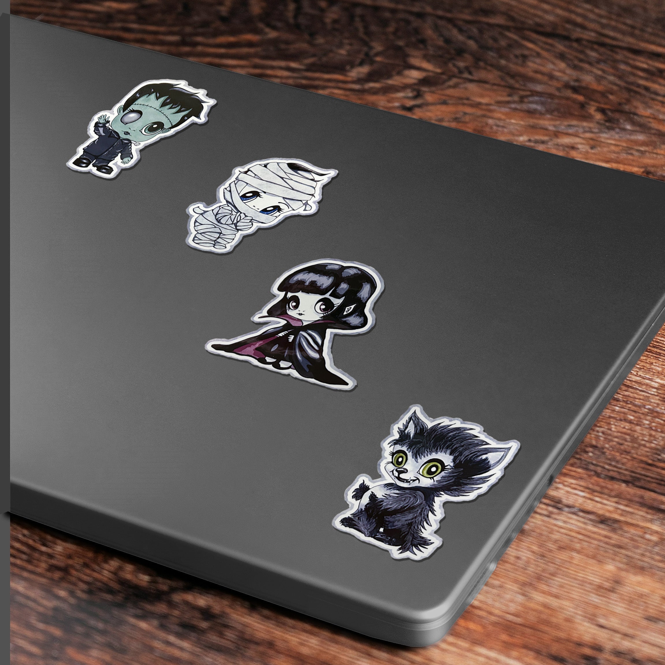 Cute Little Classic Monsters of Horror Sticker Sheet