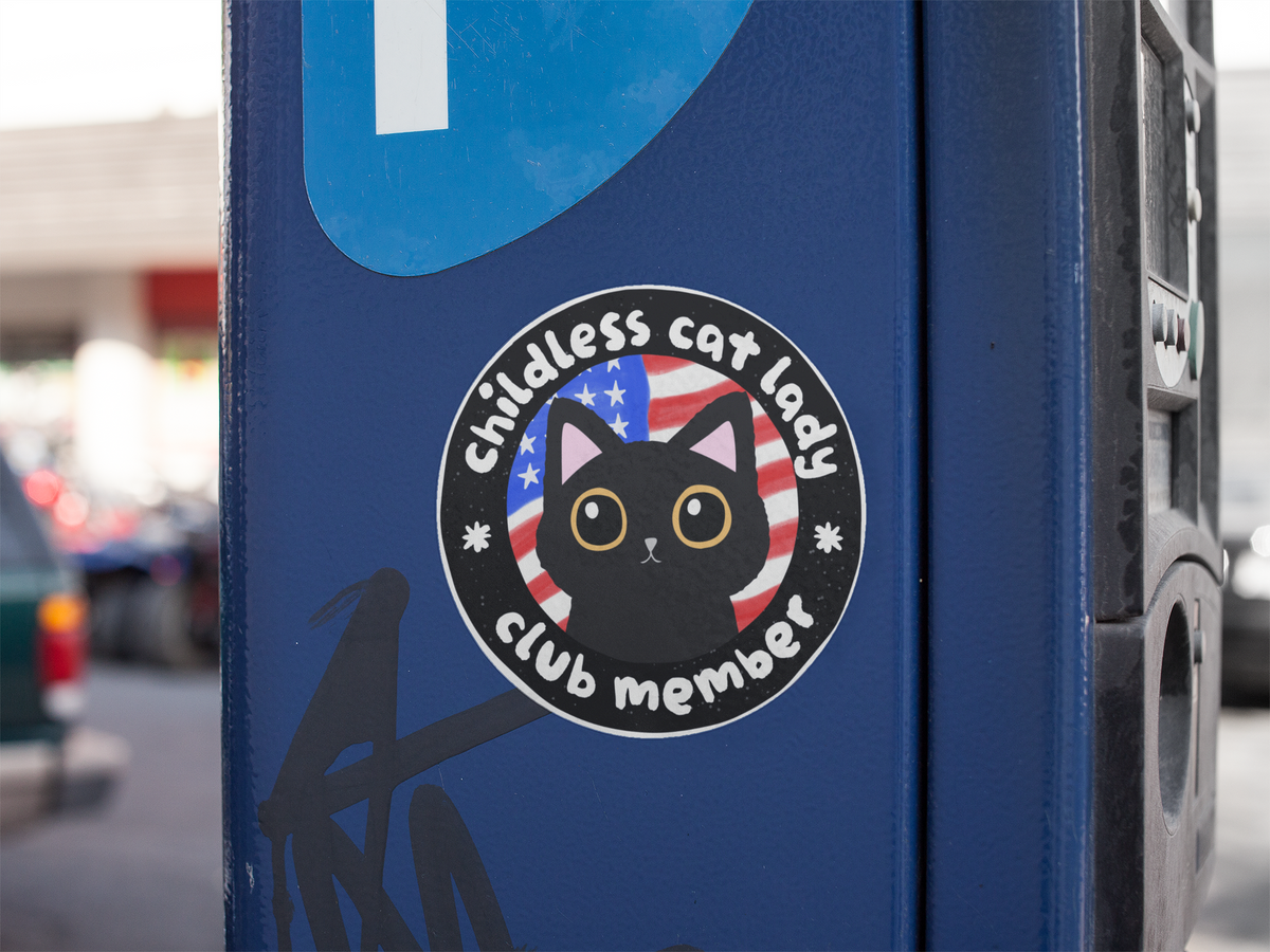 Childless Cat Lady Sticker