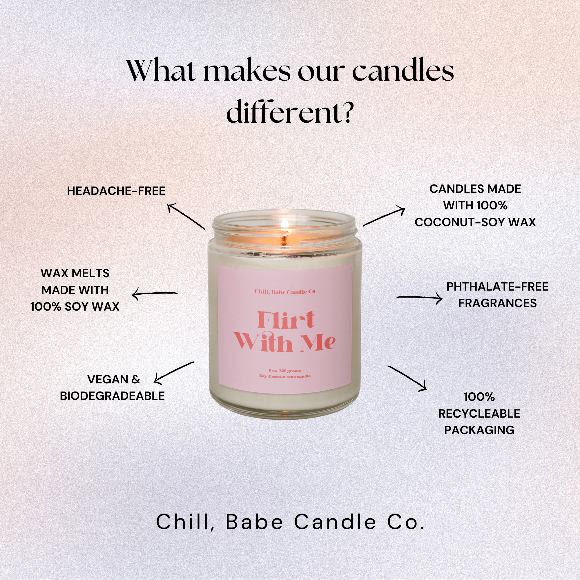 Flirt With Me Candle | Strawberry + Basil + Vanilla