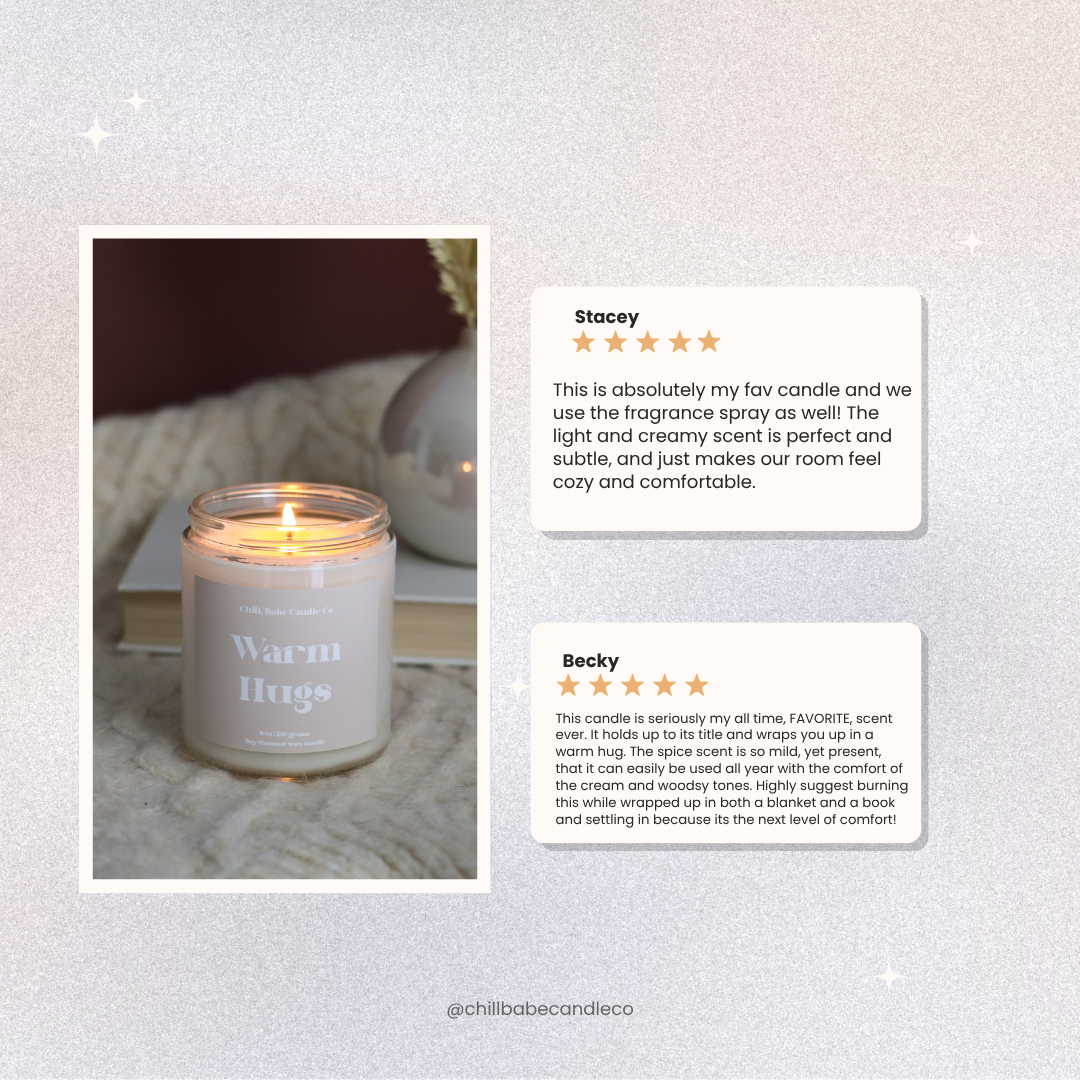 Warm Hugs Candle | Cream + Cardamom reviews