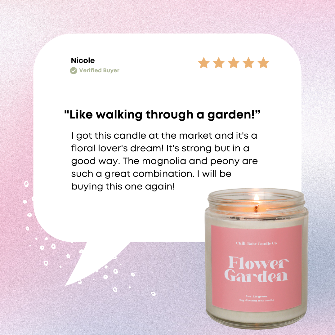 Flower Garden Candle | Magnolia + Peony review