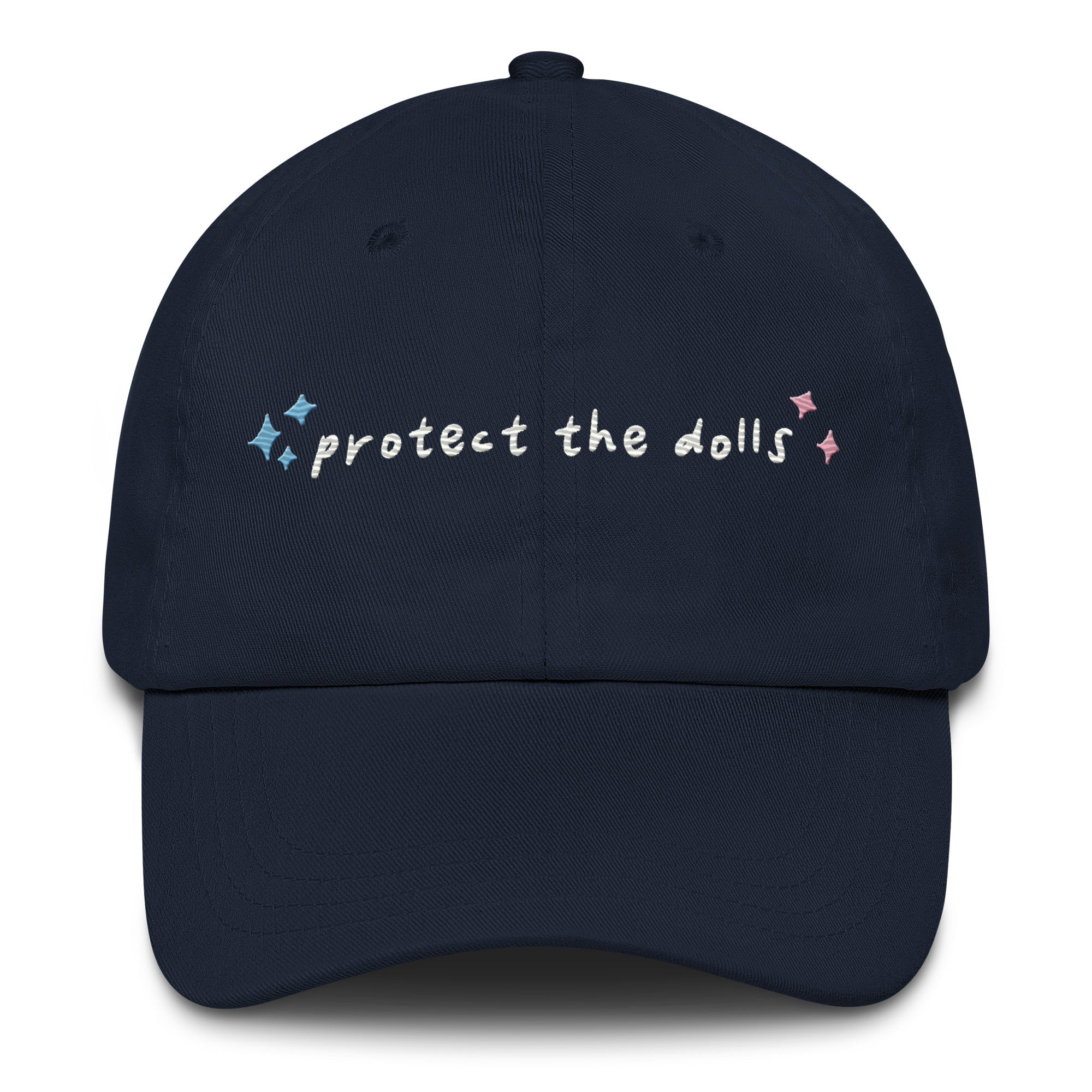Protect the Dolls Embroidered Baseball Cap (100% profits donated)