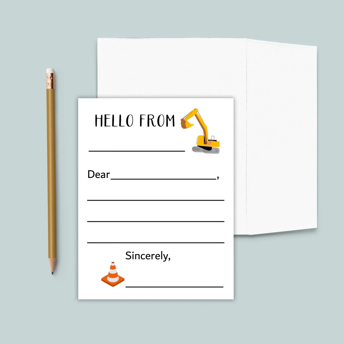 Construction - Lined Note Cards - The Note House