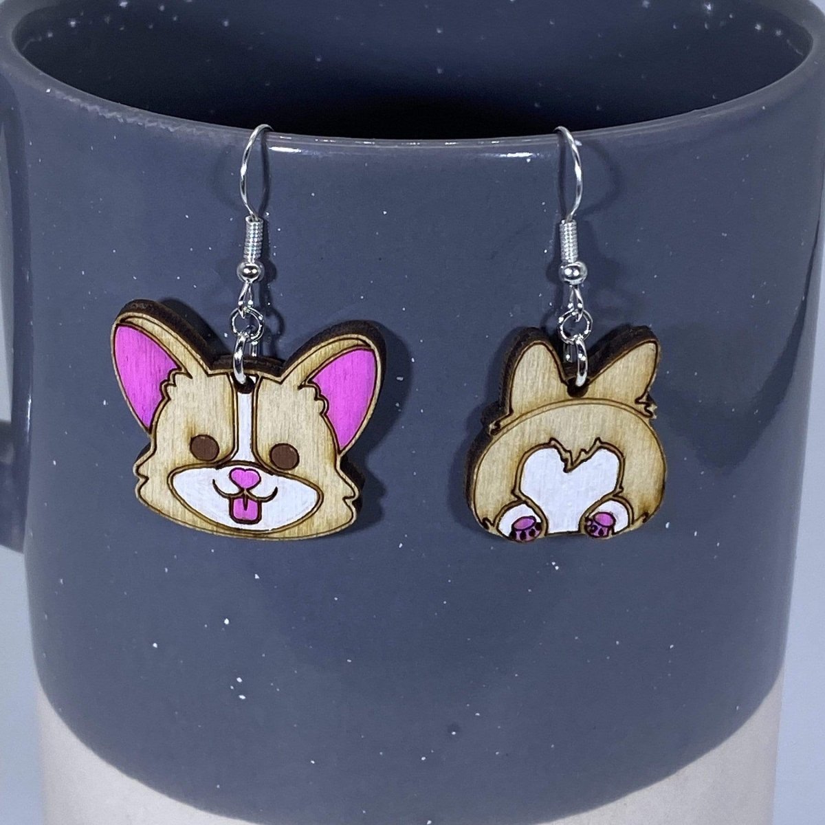 Corgi Butt Dangle Earrings - Dangle - Cate&