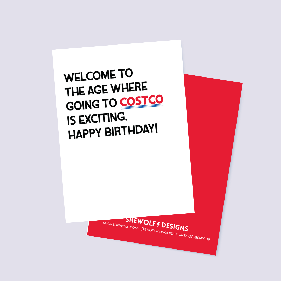 Costco Birthday Card