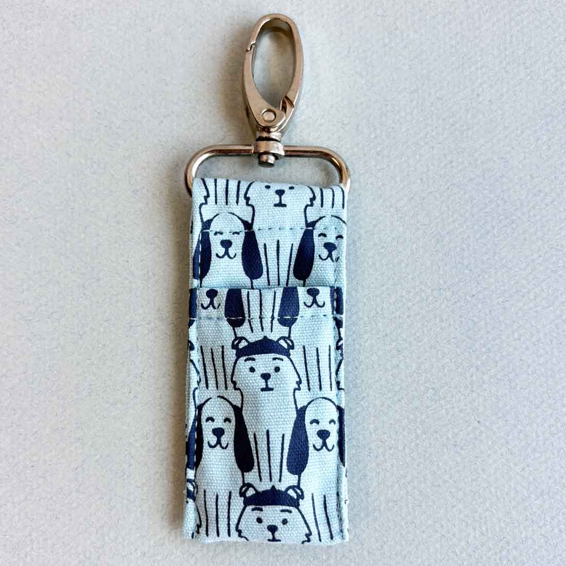 Cotton Canvas Lip Balm Bag - Dog Prints - Malia Designs