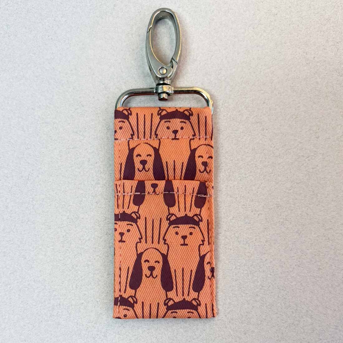 Cotton Canvas Lip Balm Bag - Dog Prints - Malia Designs
