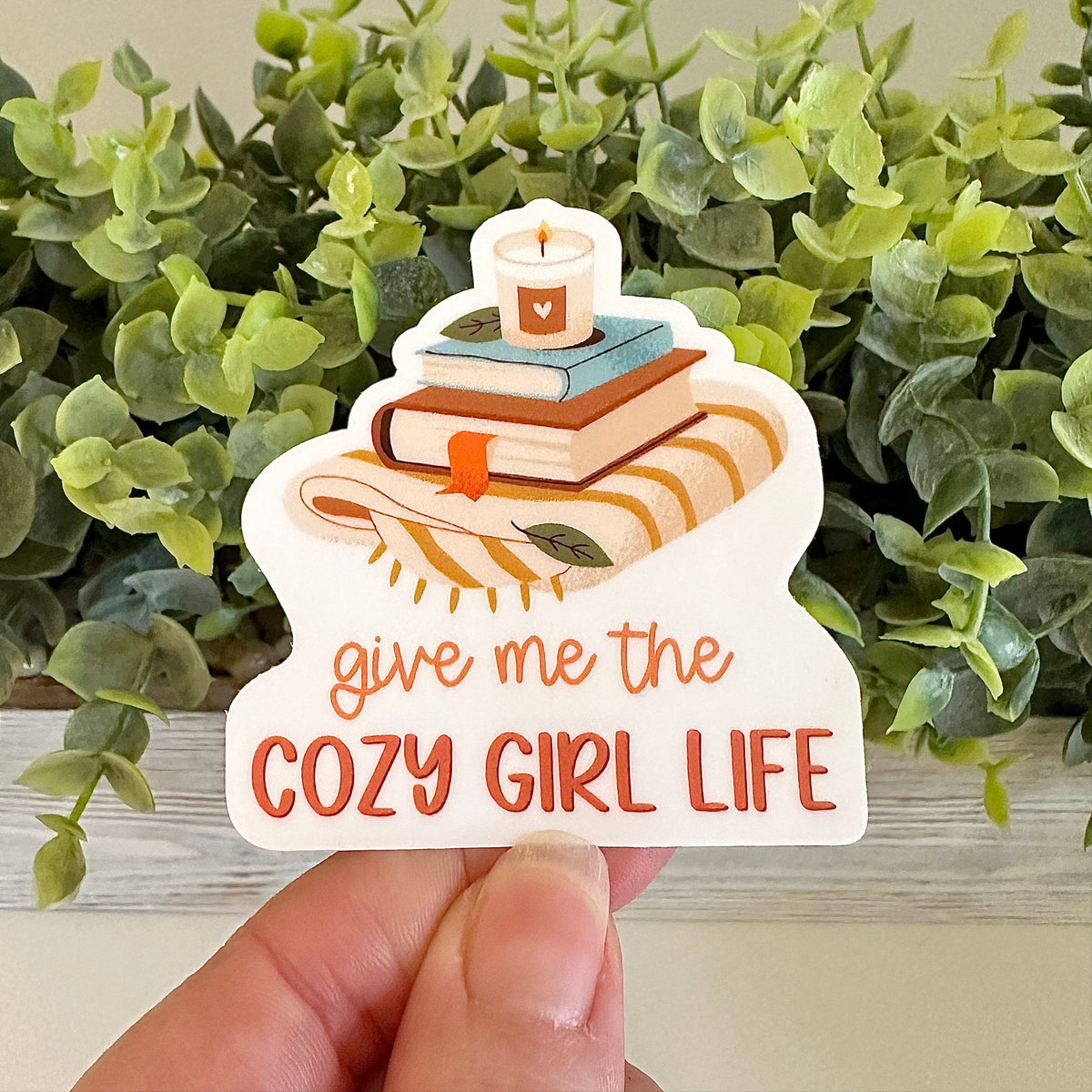 cozy girl sticker