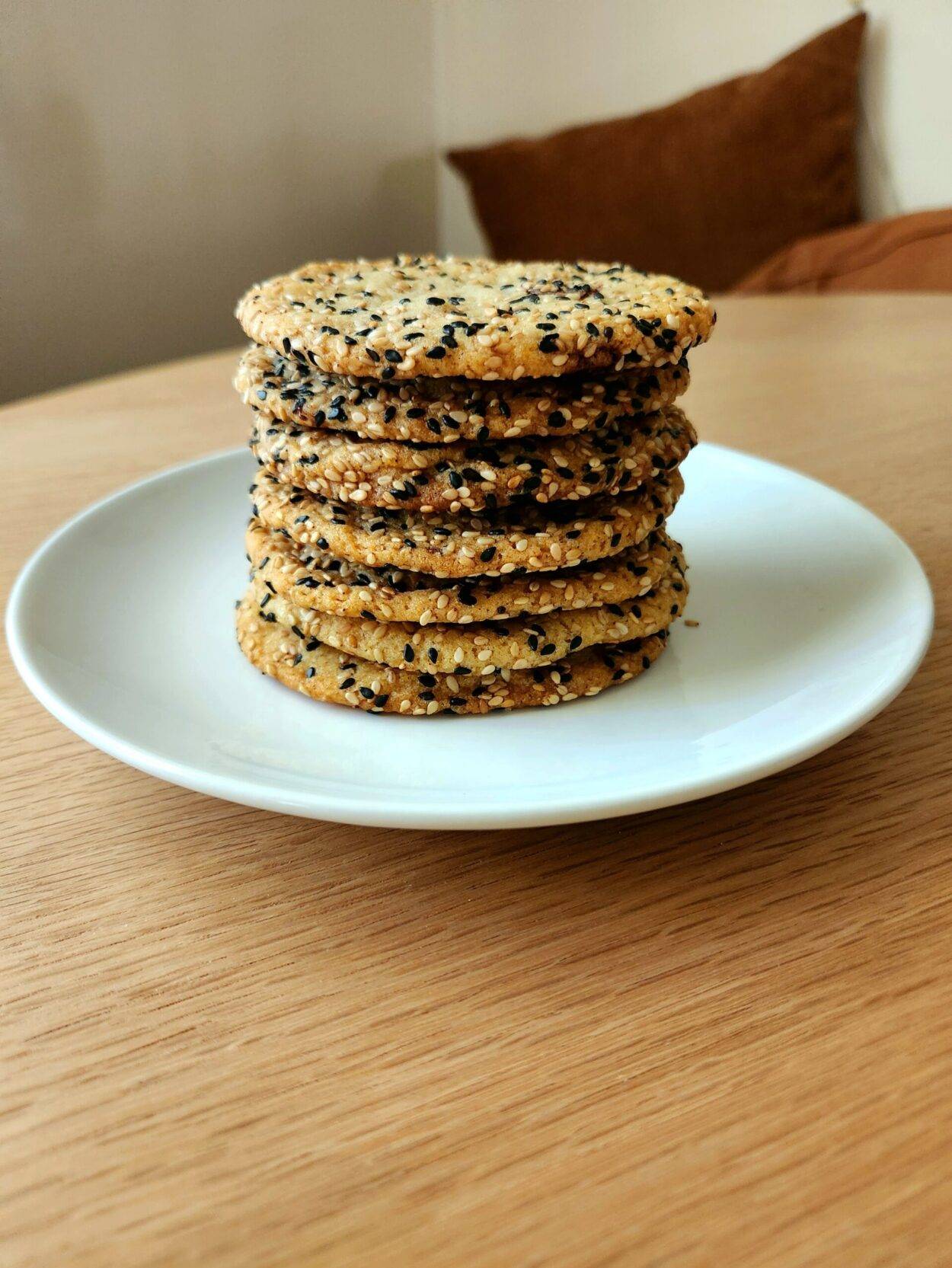 Sesame Tahini cookie with dark chocolate and sea salt - 1 dozen