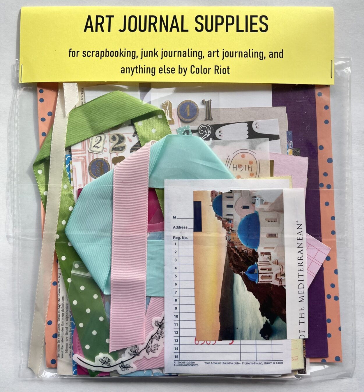 Art Journal and Junk Journal Supplies- Colorful