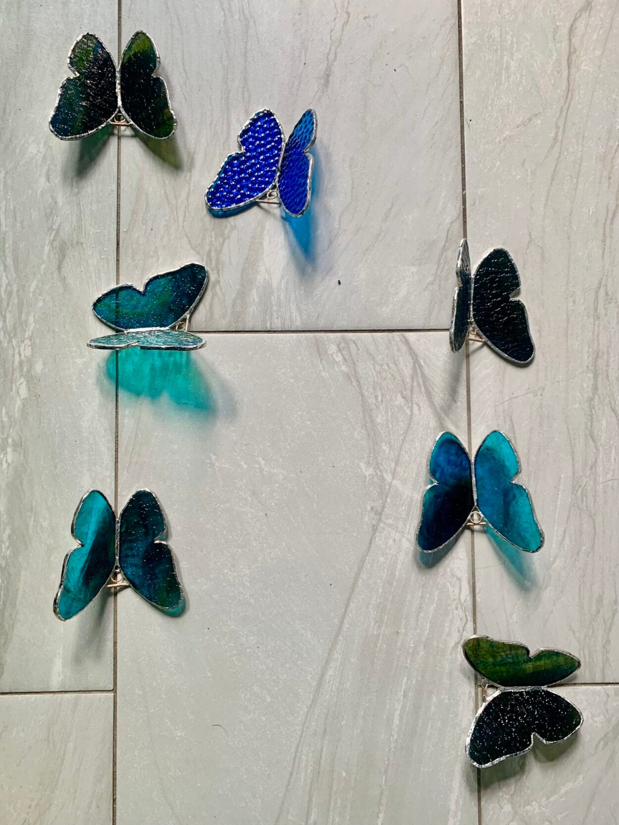 Stained glass butterfly Kanch 3D