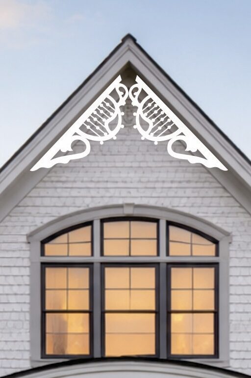 Art Nouveau Victorian Gable Trim