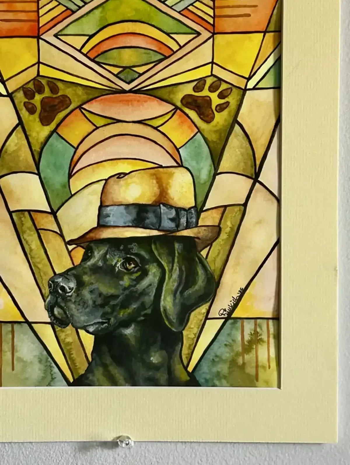 Art Deco Labrador - "Lawrence"
