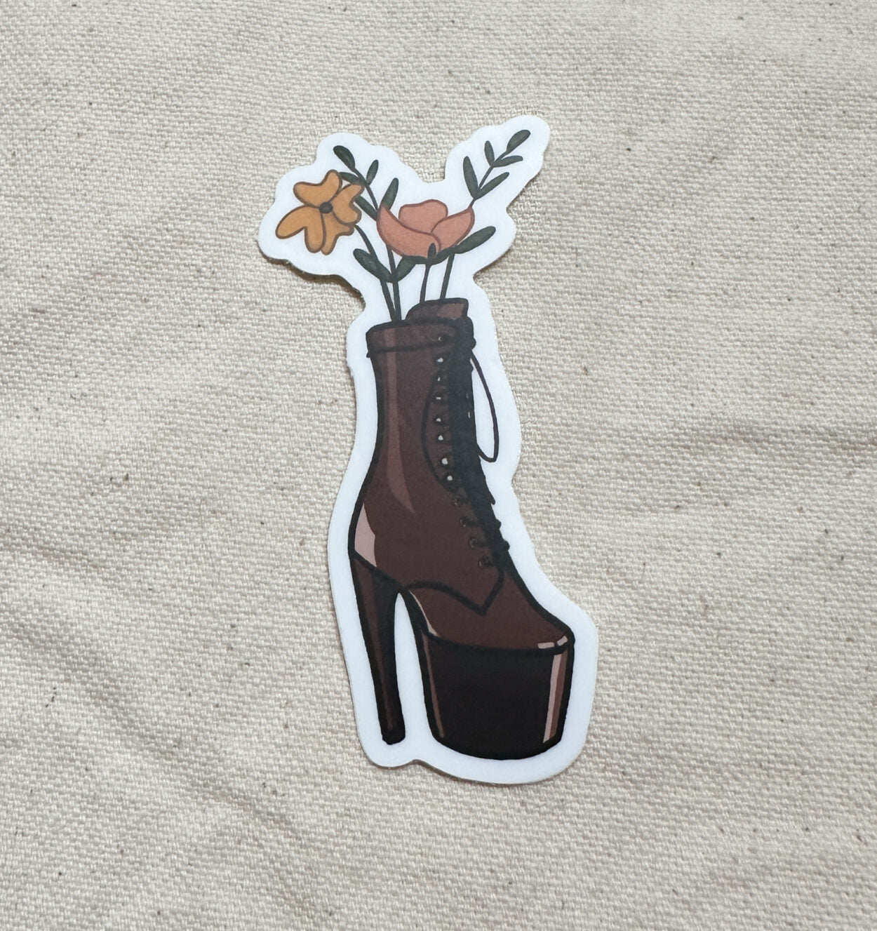 Platform Heels Bouquet Sticker (Matte)