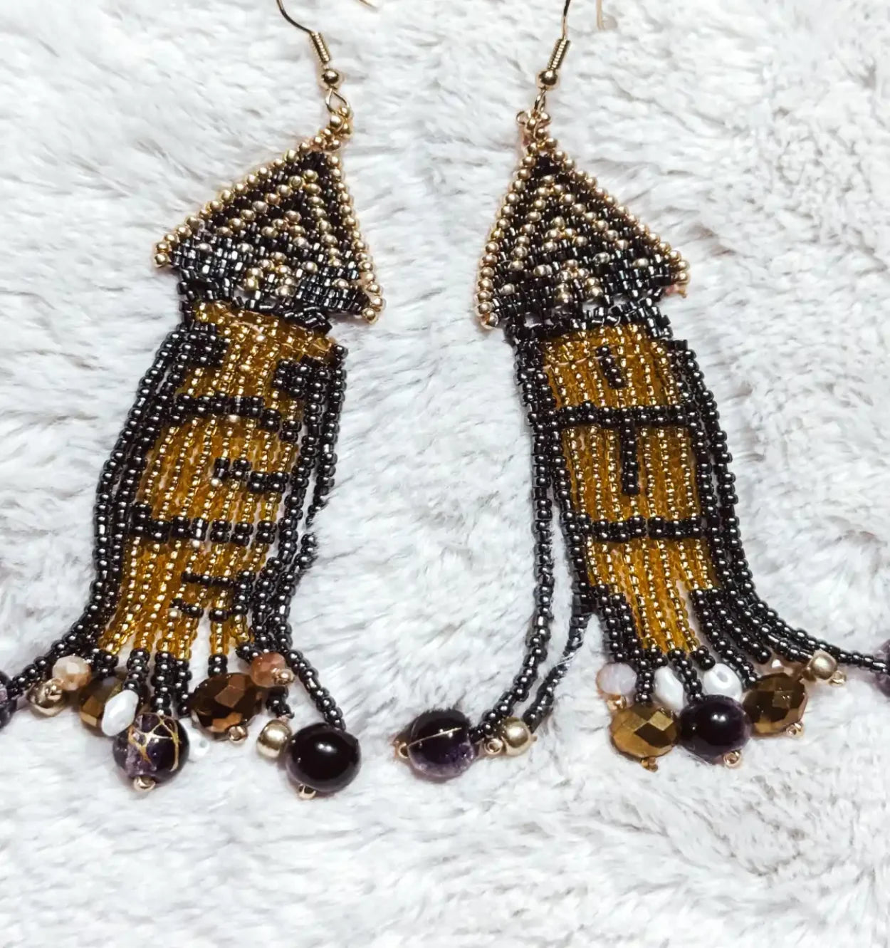 Icy Conditions Collection: BeJeweled "ICE OUT" fringe earrings